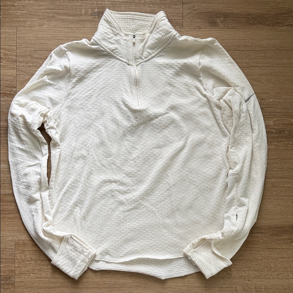 Nike Women's Running Quarter Zip in White
